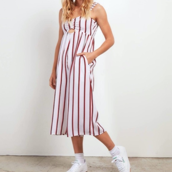 Volcom Pants - Volcom | Size M | NWT | Striped Romper/Jumpsuit